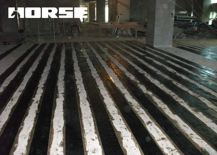 Carbon fiber strengthening be bonded on slab or under slab