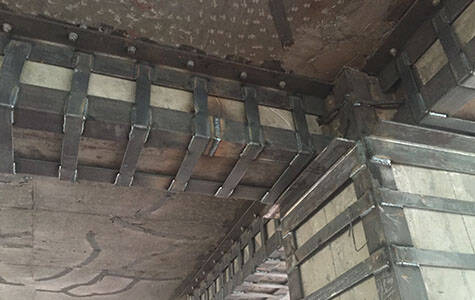 steel jacketing of column and beam