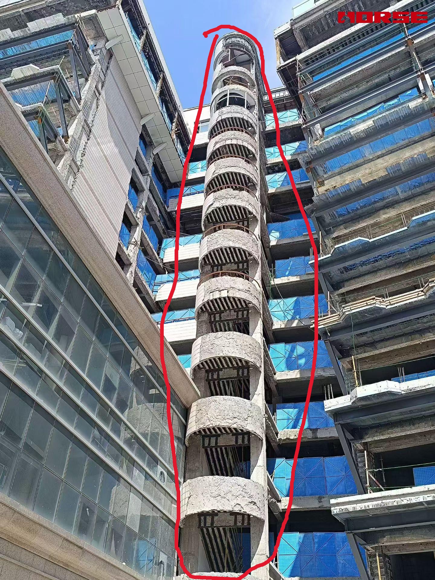 carbon fiber for strengthening spiral staircase