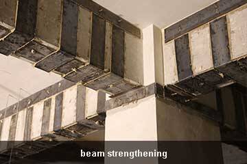 beam repair by steel plate bonding